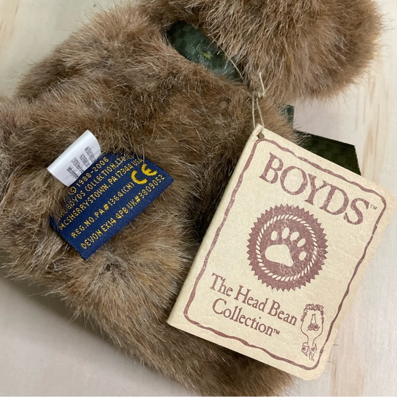 Boyds Bears Proverbs 17:17 Head Bean Plush Stuffed Animal Toy Gift 5 Inch - Picture 4 of 5